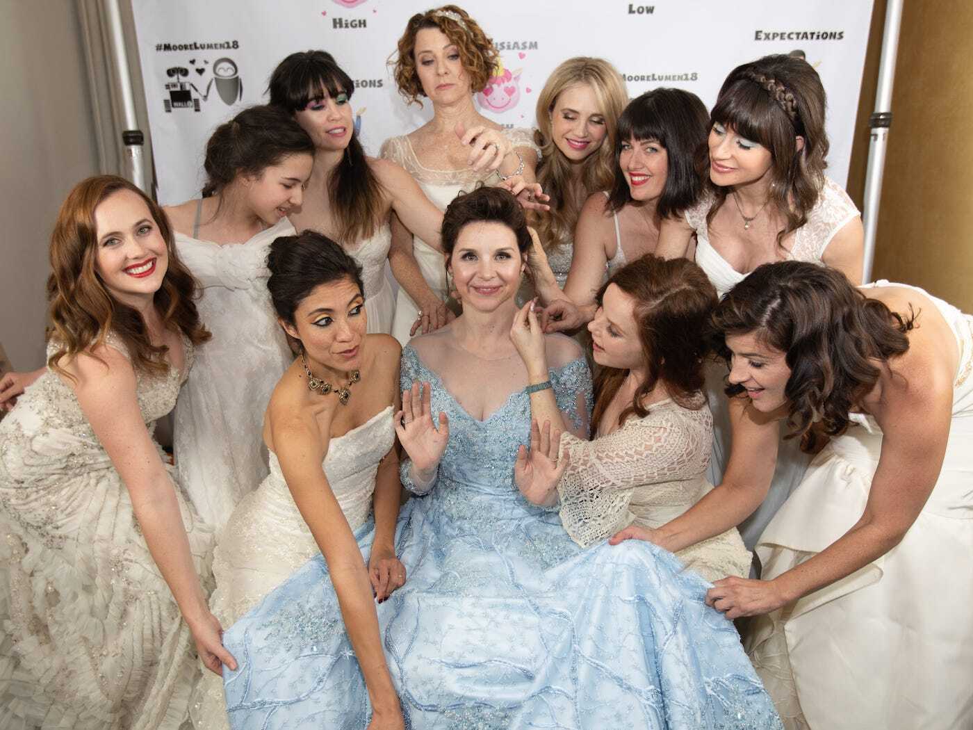 Bride Asks Wedding Guests to Wear Their Own Bridal Dresses