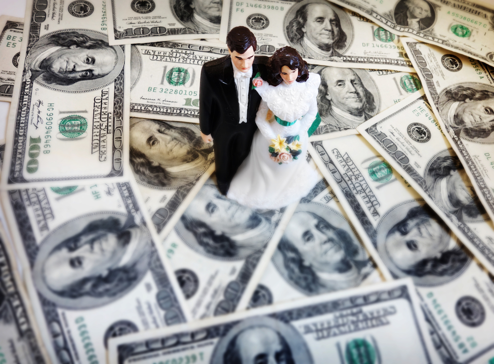 The average cost of a wedding in 2019 and 2020