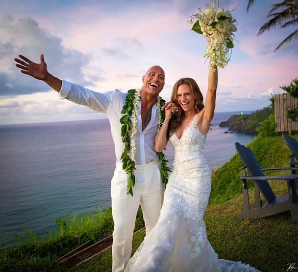 Dwayne The Rock Johnson Reveals Photos From The Top-Secret Wedding